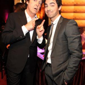Paul McCartney and Joe Jonas at event of 15th Annual Critics' Choice Movie Awards (2010)
