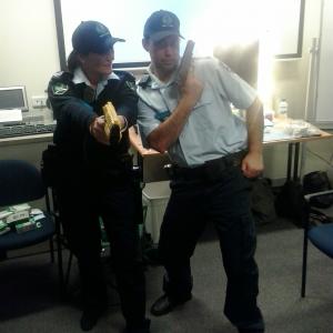 As a police officer in AFTRS short film Inanimate