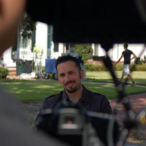 Scott Poiley (Writer/Producer) filming the Cassadaga behind the scenes. (October 2010)