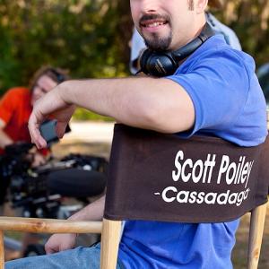 Scott Poiley (Writer/Producer) On the set of supernatural thriller Cassadaga. (October 2010)