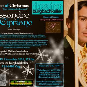 The Secret of Christmas,2010, Alessandro Cipriano on Germany and Switzerland Tour.Presenting a wonderful Christmas Show.