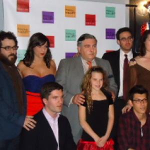 Leila Jean Davis with cast at the World Premiere of 'The Way of Glass' Directed by Daniel Berg at Indiescreen Cinema in NYC.