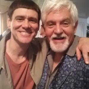 With Jim Carrey while shooting Dumb and Dumber To OctNov 2013