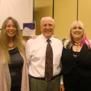 Pamela Glasner and Deborah Robinson with former senator Skip Humphrey at EFPN luncheon Hollywood 2 Nov 2011