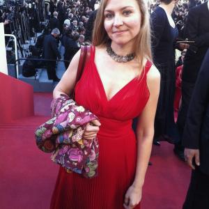 Director Natasha Fissiak at 2011 Cannes Film Festival at the premier of Woody Allens film Midnight in Paris