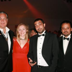 Director Natasha Fissiak with Producer Sherif Mandour Director Tamer Mahdy and Director Tamer Mortada at 2011 Cannes Film Festival