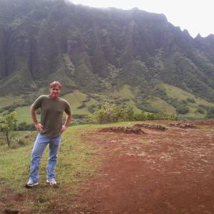 Joseph Wilson on location in Hawaii working on 