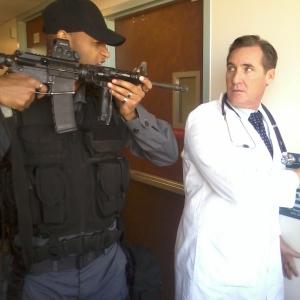 Joseph Wilson playing a doctor in the feature film Avengers Winter Soldier
