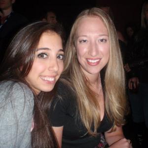 Ashley Harris and Lines star actress Liana Harris no relation hanging out at the LA Comedy Shorts 2011 after party