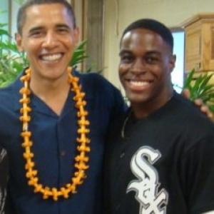 Nick Jones Jr. and President Barack Obama.