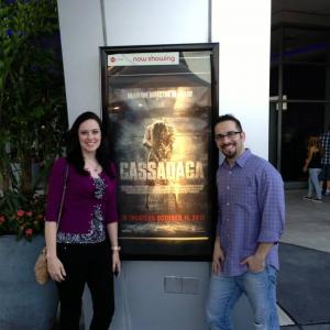 Mary Lankford Poiley & Scott Poiley (Writer/Producer)at the opening night theatrical release for supernatural thriller, CASSADAGA. (October 11, 2013)