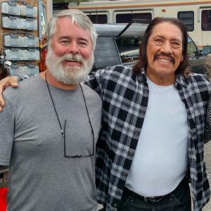 Mark Cochran with Danny Trejo on the set of Chronology