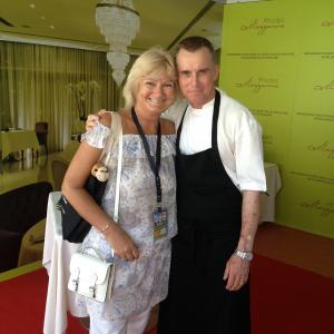 Remembering old times with Gary Rhodes in Dubai.