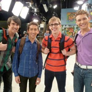 Payson Lewis on set of Nickelodeons VicTORIous
