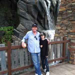 Garner with cousin Chase at Dollywood Sevierville Tennessee October 2012