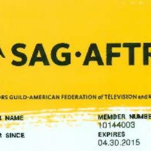 Garner Ted Aukerman SAGAFTRA Union ID Card