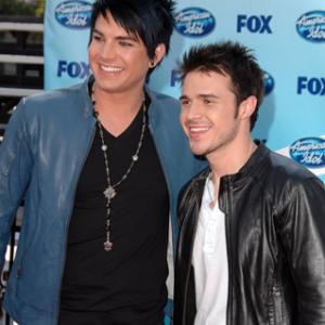 Adam Lambert and Kris Allen at event of American Idol The Search for a Superstar 2002