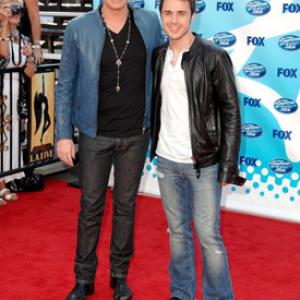 Adam Lambert and Kris Allen at event of American Idol The Search for a Superstar 2002