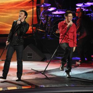 Still of Kris Allen and Danny Gokey in American Idol The Search for a Superstar 2002