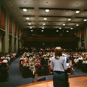 Elaine McMillion Sheldon screening HOLLOW at the U.S. Capitol in Washington, D.C.