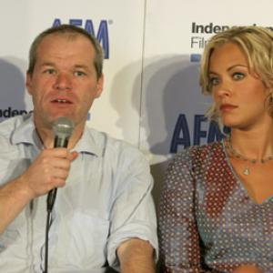 Uwe Boll and Kristanna Loken at event of BloodRayne 2005