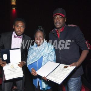 Enyinna Nwigwe Congress woman Sheila Lee Jackson and Director Jeta Amata receiving the Congressional certificates of Recognition on their roles in the BLACK NOVEMBERStruggle for the Niger Delta film project