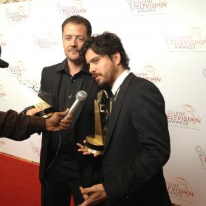 Justin Wells and Carlo Olivares Paganoni at College Television Awards Emmy Foundation Gala