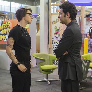 Still of Valorie Curry and Ben Schwartz in House of Lies 2012