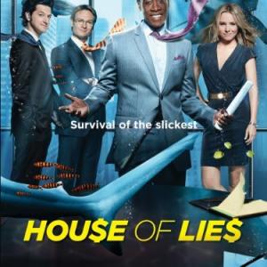 Don Cheadle Kristen Bell Josh Lawson and Ben Schwartz in House of Lies 2012