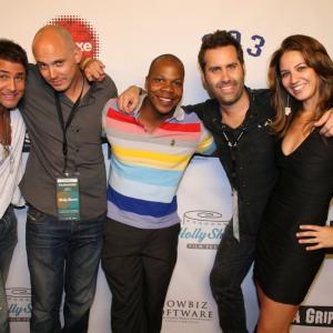 HOLLYSHORTS FILM FESTIVAL 2012 RED CARPET: From left; Eric Klein, Dave Schwep, Tommy Carell, Kelly McCoy and Stephanie Butler.