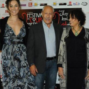 Celine France Hakim Noury and Ghita El Khayat  Jury members for the Moroccan Short Films Festival at Rabat 2011