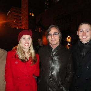 The family with Jackson Browne.