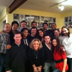 With all my friends and classmates at Margie Habers Intensive Studies Program in Hollywood
