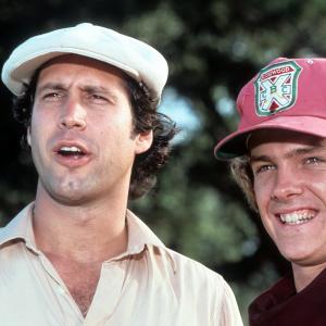 Still of Chevy Chase and Michael O'Keefe in Caddyshack (1980)