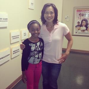 On Set of My Dads a Soccer Mom with Skai Jackson