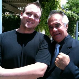 Brian Bell and Tony Sirico on the set of Jamie Foxxs Tommys Little Girl