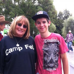 Penny Marshall and Brendon at Deb Durkin gifting suite
