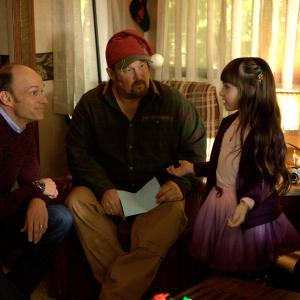 Still of Brian Stepanek Larry the Cable Guy and Kennedi Clements in Jingle All the Way 2 2014