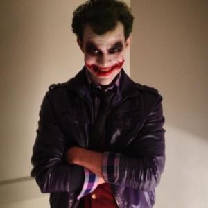 Al Danuzio as The Joker in a exercise at New York Film academy Scene of The Dark Knight