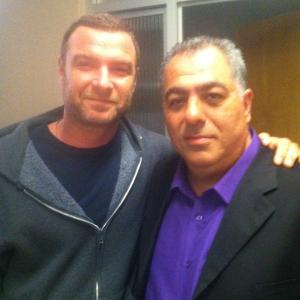 On the set of Ray Donovan with Liev Shreiber