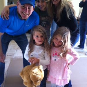 Elizabeth and Mariam from behind the scene The Nightmare Nanny with the Directore Michael Fiefer family