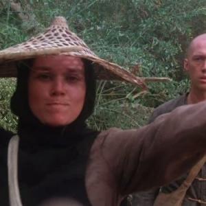 Still of David Carradine and Barbara Hershey in Kung Fu (1972)