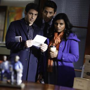 Still of Chris Messina, Mindy Kaling and Ed Weeks in The Mindy Project (2012)