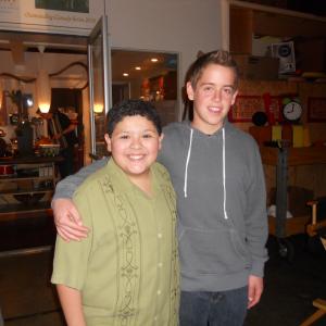 On Modern Family set with Rico Rodriguez