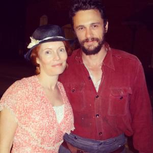Kimberly Crandall and James Franco Onlocation  IN DUBIOUS BATTLE