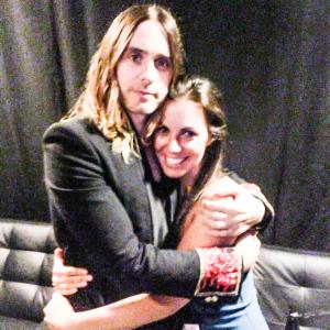 Hanging  hugging with Jared Leto in Las Vegas