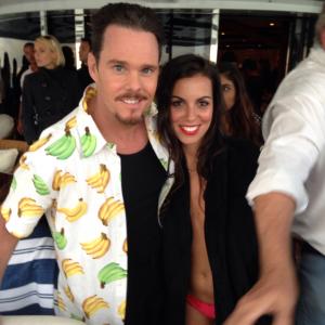 With Kevin Dillon. Wrapping the first scenes & 2 first days of shooting of Entourage the movie