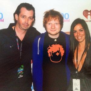 with Ed Sheeran  Y100 Jingle Ball 2012