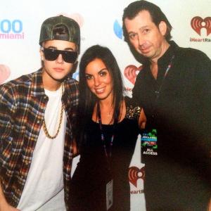 with Justin Bieber @ Y100 Jingle Ball 2012