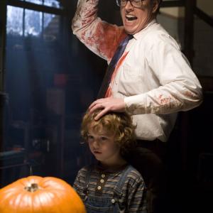 Still of Dylan Baker and Connor Christopher Levins in Trick 'r Treat (2007)